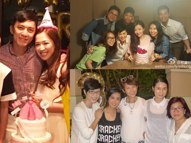 女藝人齊生日 微博晒恩愛晒朋友多