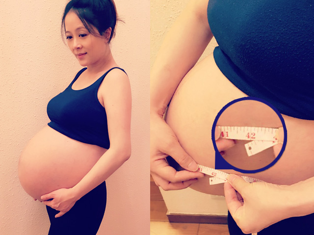 姚樂怡大晒42寸巨肚：醫生話B女有肚腩