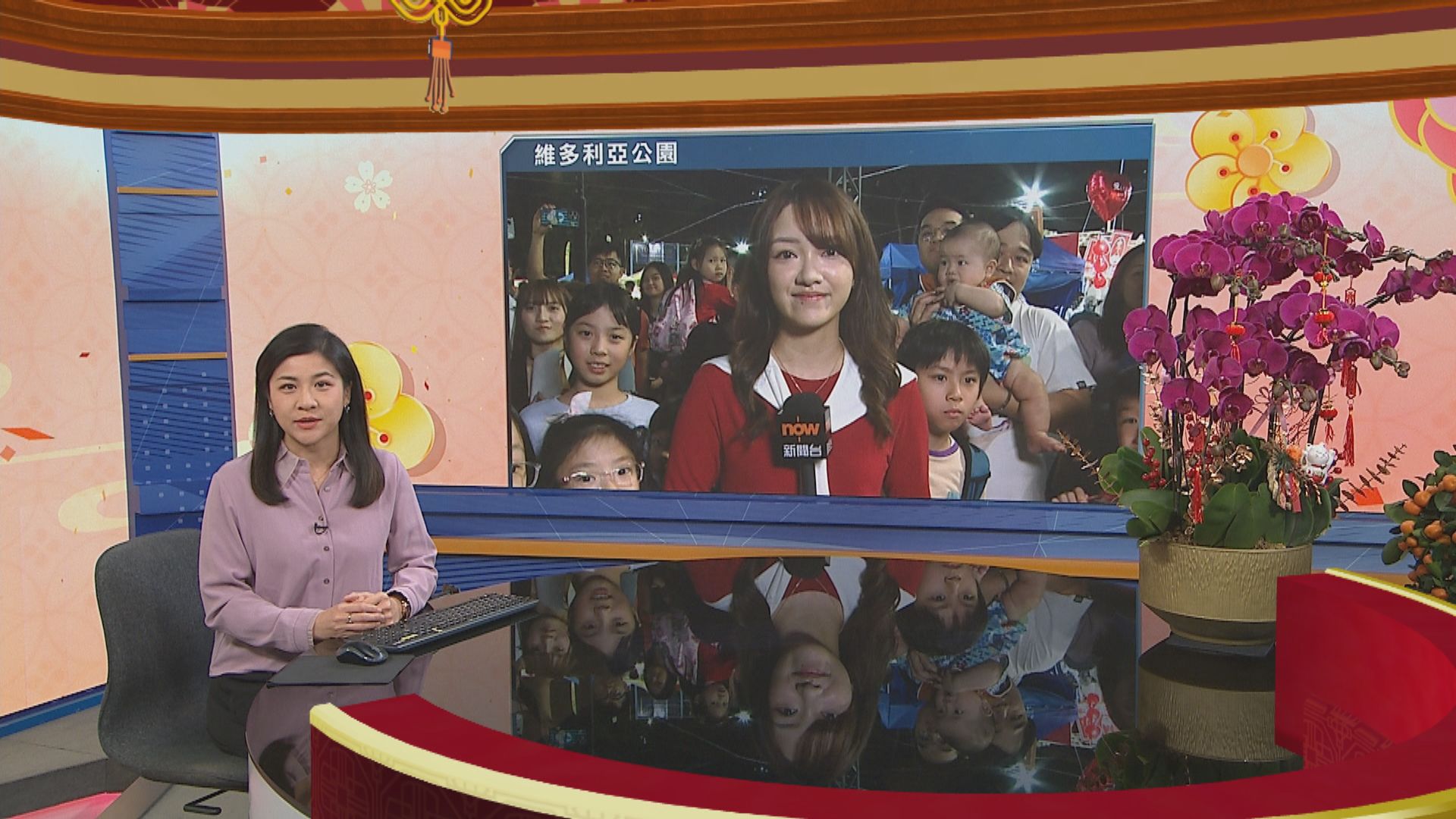 大除夕直擊｜維園花市通宵開放　人頭湧湧