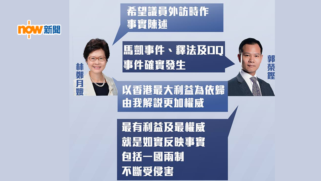 【政情網上行】林鄭月娥VS郭榮鏗