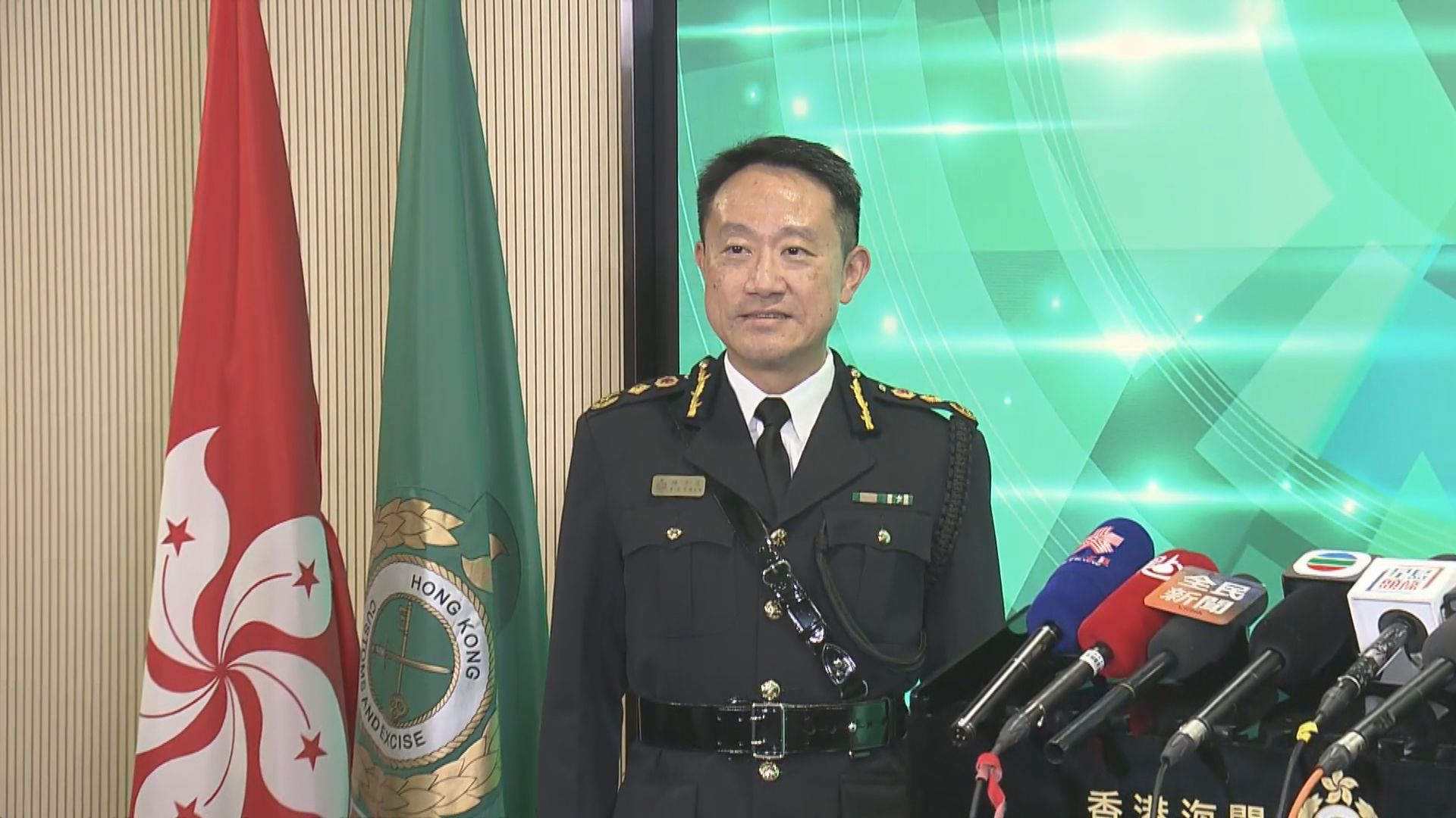 【原片】新任海關關長陳子達見傳媒