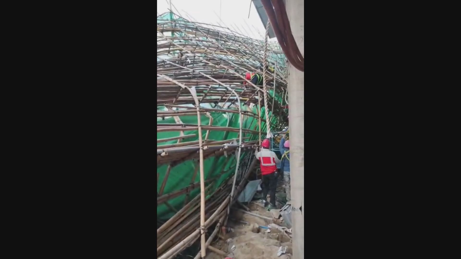 啟德醫院地盤塌棚架　11名工人傷四人危殆