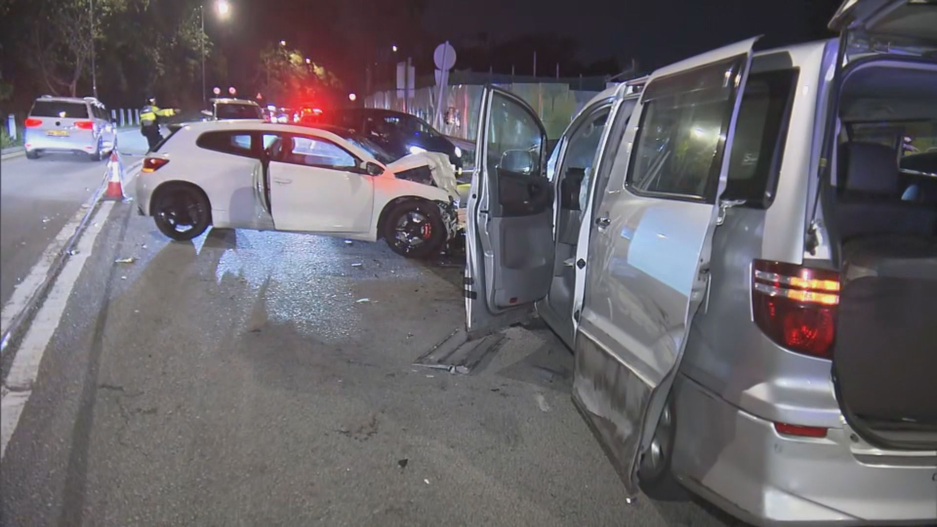 大埔公路6車相撞5人傷