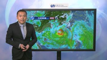 打風｜天文台預告明日凌晨12時至2時改發八號烈風或暴風信號