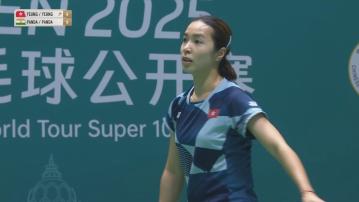 中國羽毛球公開賽　楊雅婷和楊霈霖打入女雙次圈