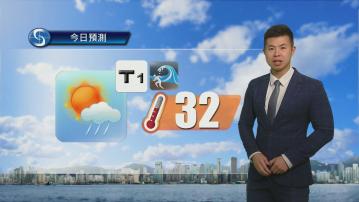天氣報告｜日間炎熱　市區最高氣溫約32度