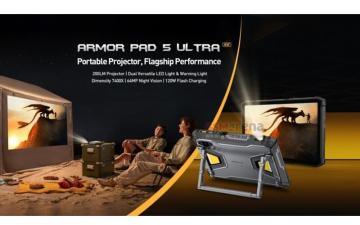 內建投影功能 + 20,000mAh 巨無霸電量，Ulefone Armor Pad 5 系列平板登場!