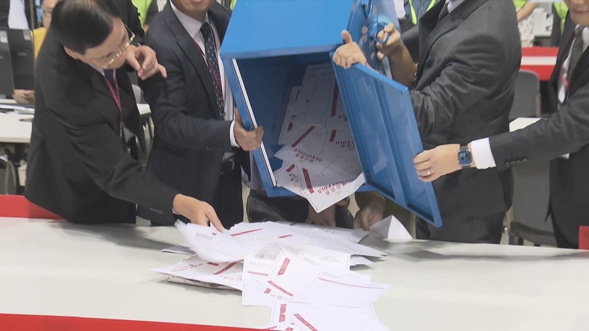 選委會界別分組補選結束　開始點票工作