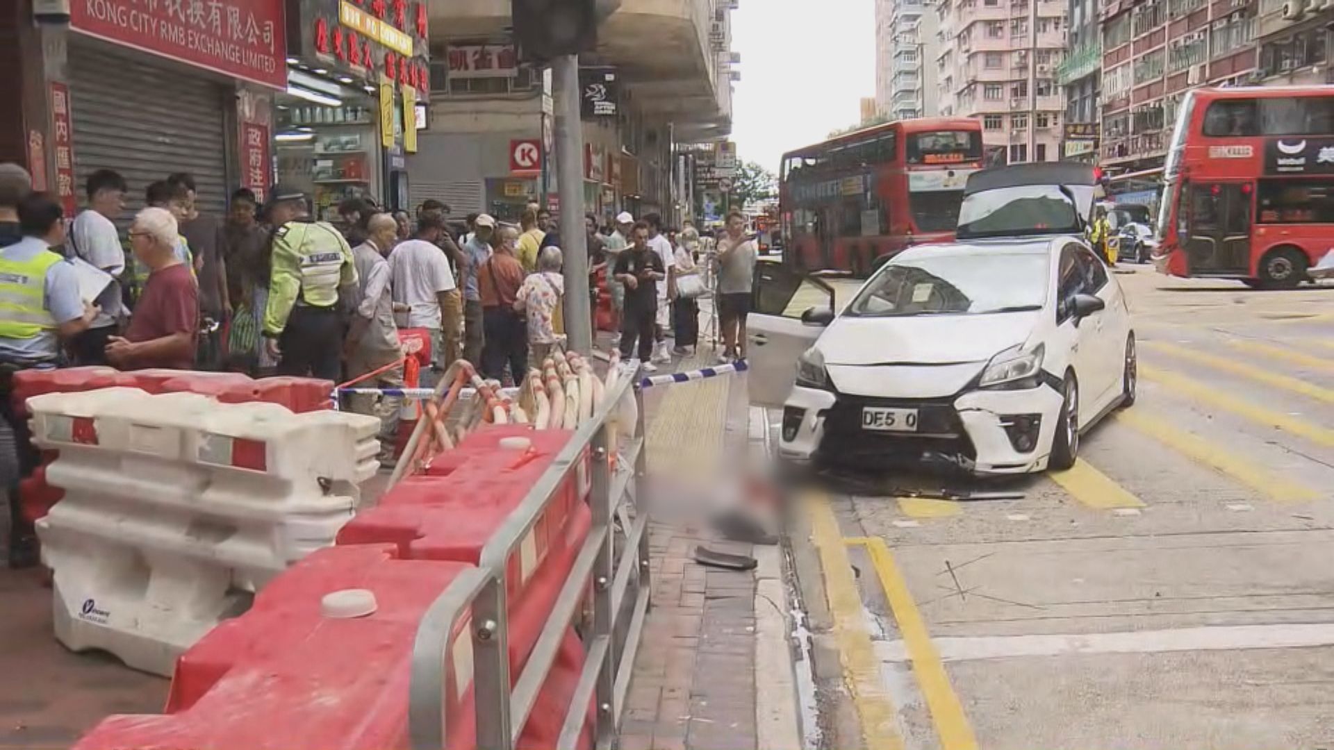 佐敦道5車相撞致八人傷　據悉一名涉案司機藏懷疑可卡因被捕