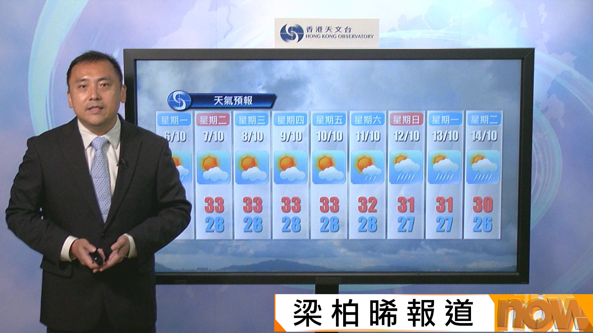 一號戒備信號生效　天文台︰中秋節天氣好轉