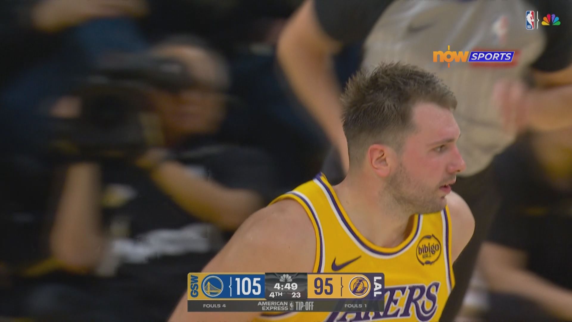 NBA　勇士 119:109 湖人