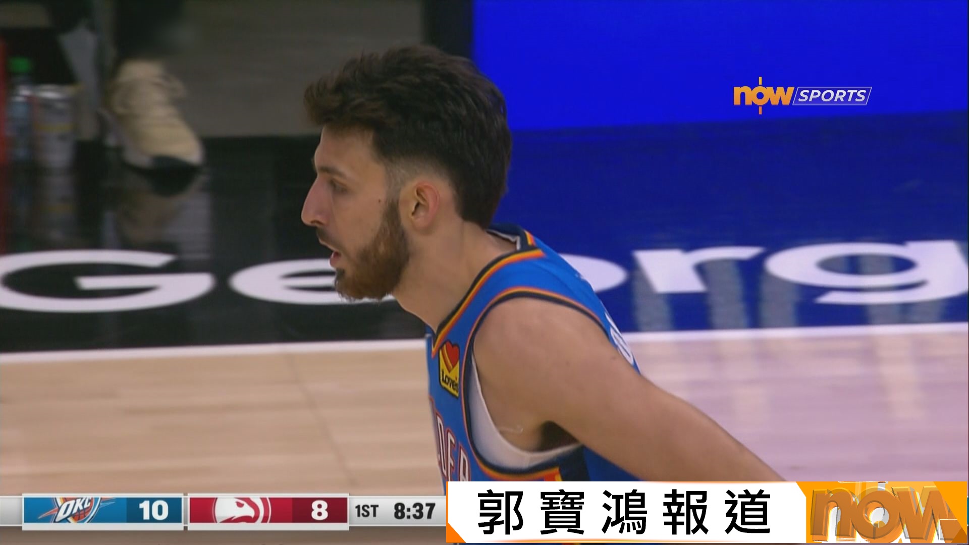 NBA　雷霆 117:100 鷹隊