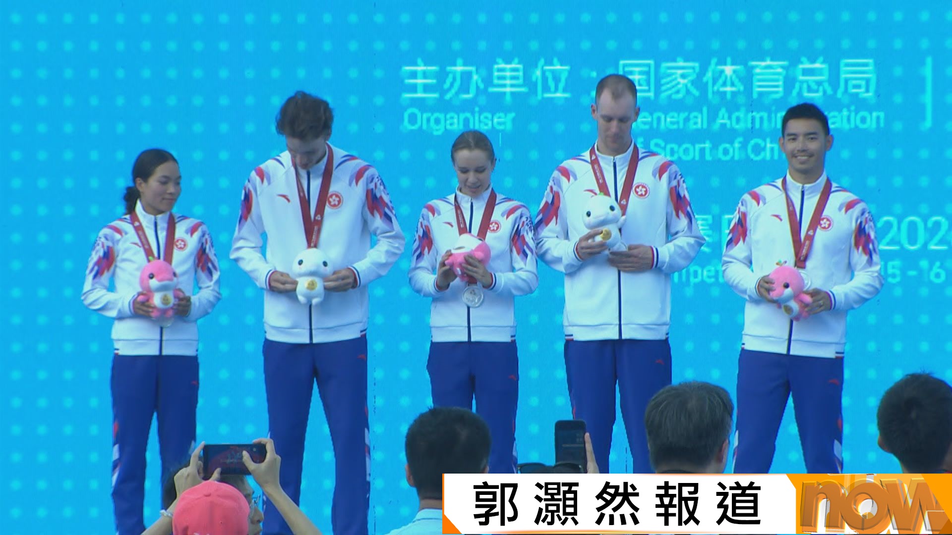 全運會｜三項鐵人港隊混合接力奪得銀牌　創港隊全運會項目歷來最佳成績