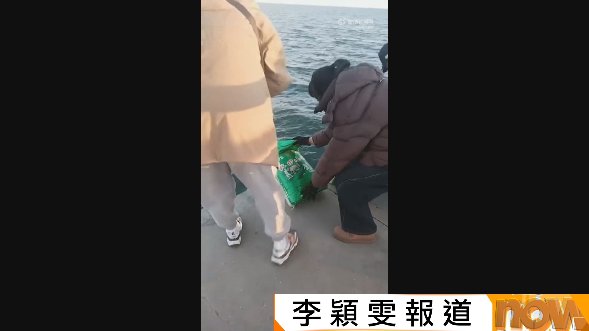 遼寧有長者倒米入海稱要「放生大米」　網民批評浪費糧食
