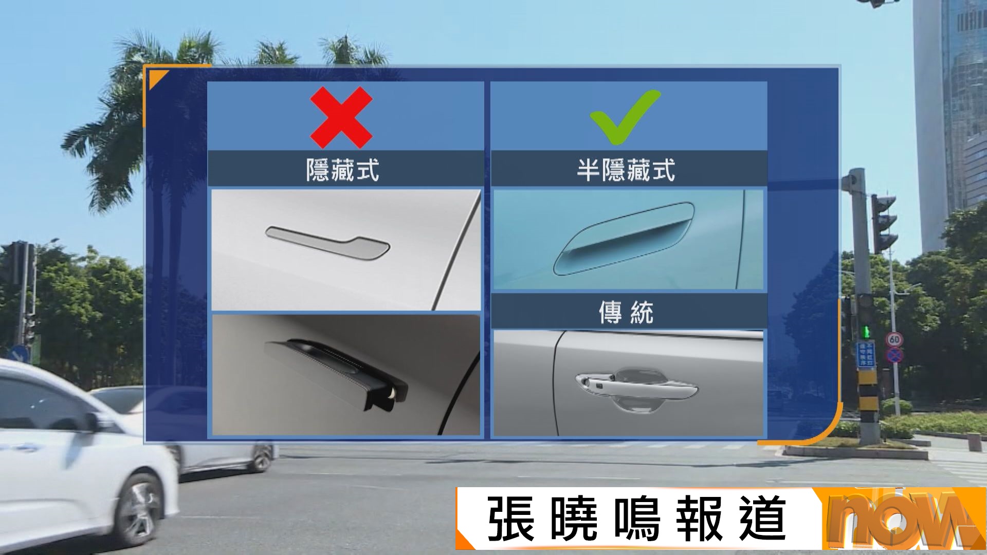 內地公布新安全標準　禁電動車採隱藏式車門把手