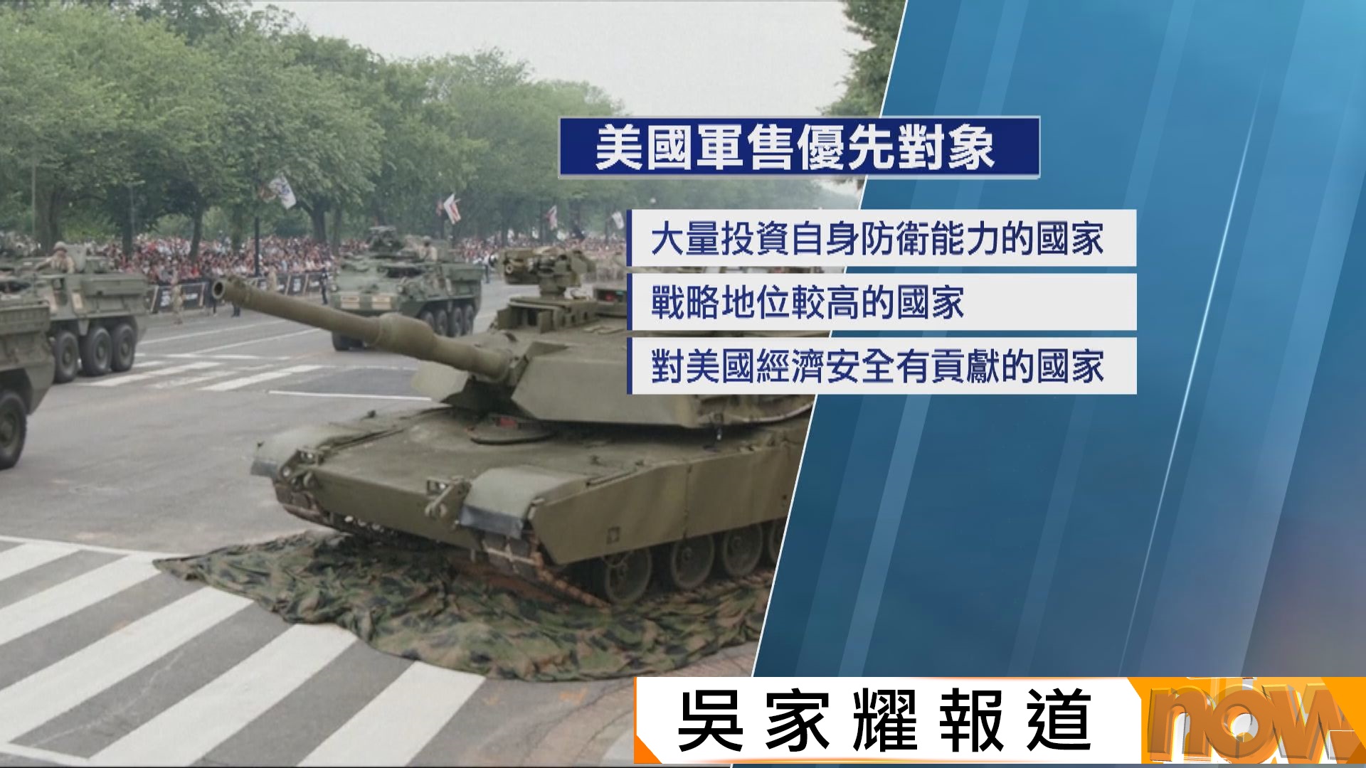 美國調整軍售方針　以國防支出、戰略重要性訂軍售優次