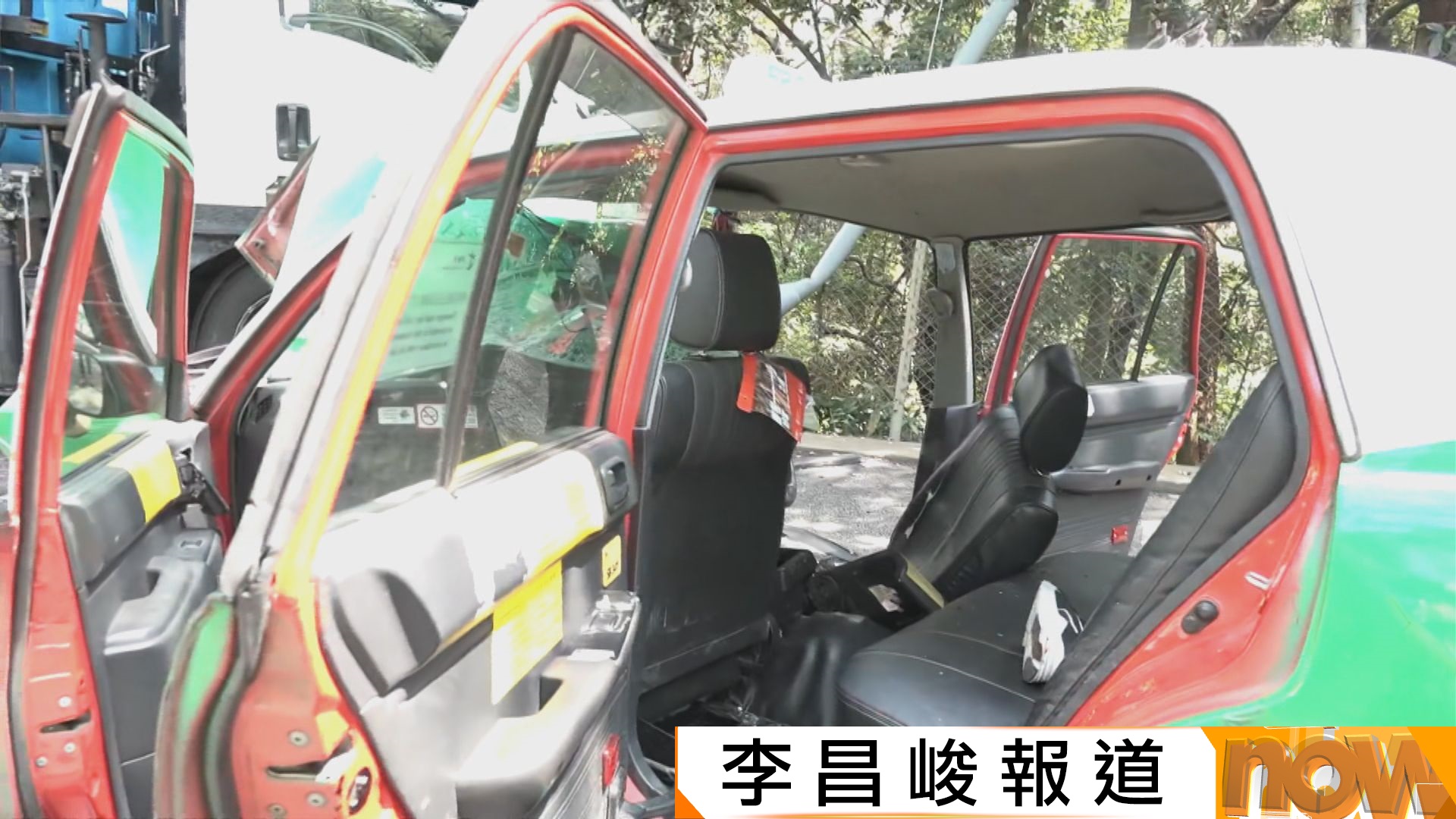 粉錦公路綠的夾斗車迎頭相撞　的士司機及女乘客送院不治