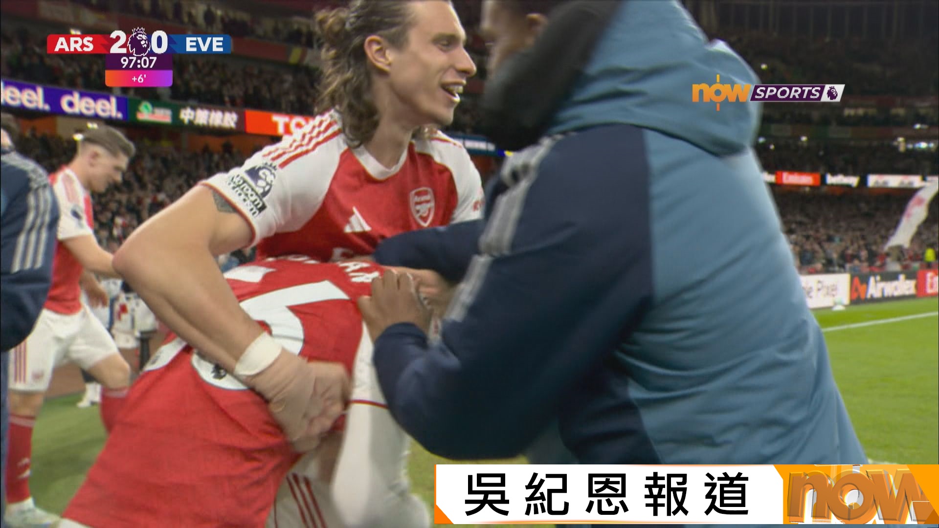英超　阿仙奴 2:0 愛華頓
