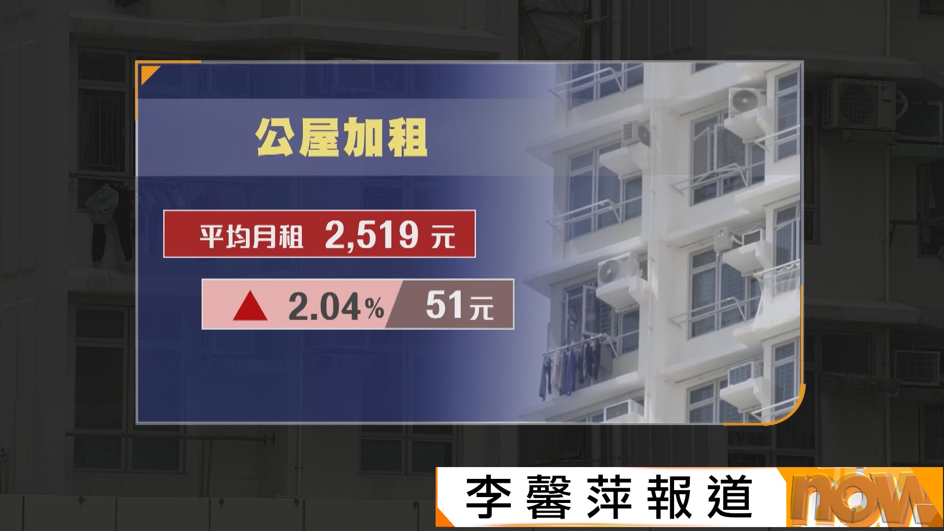 消息稱公屋擬加租2.04%　若房委會通過　10月生效