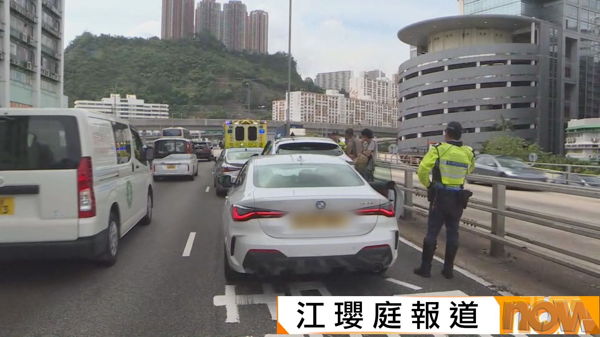 荃灣路新橋連續兩日有多車串燒　專家建議加裝龍門架提醒司機