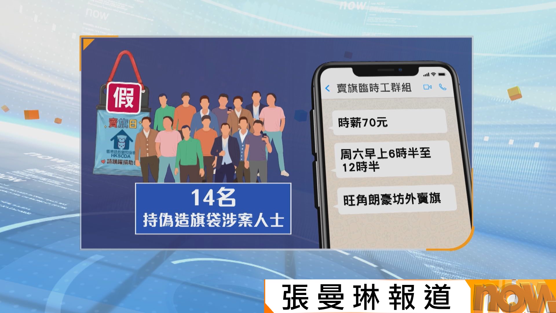 14人涉在旺角冒充拯救貓狗協會賣旗　一男子涉詐騙被捕