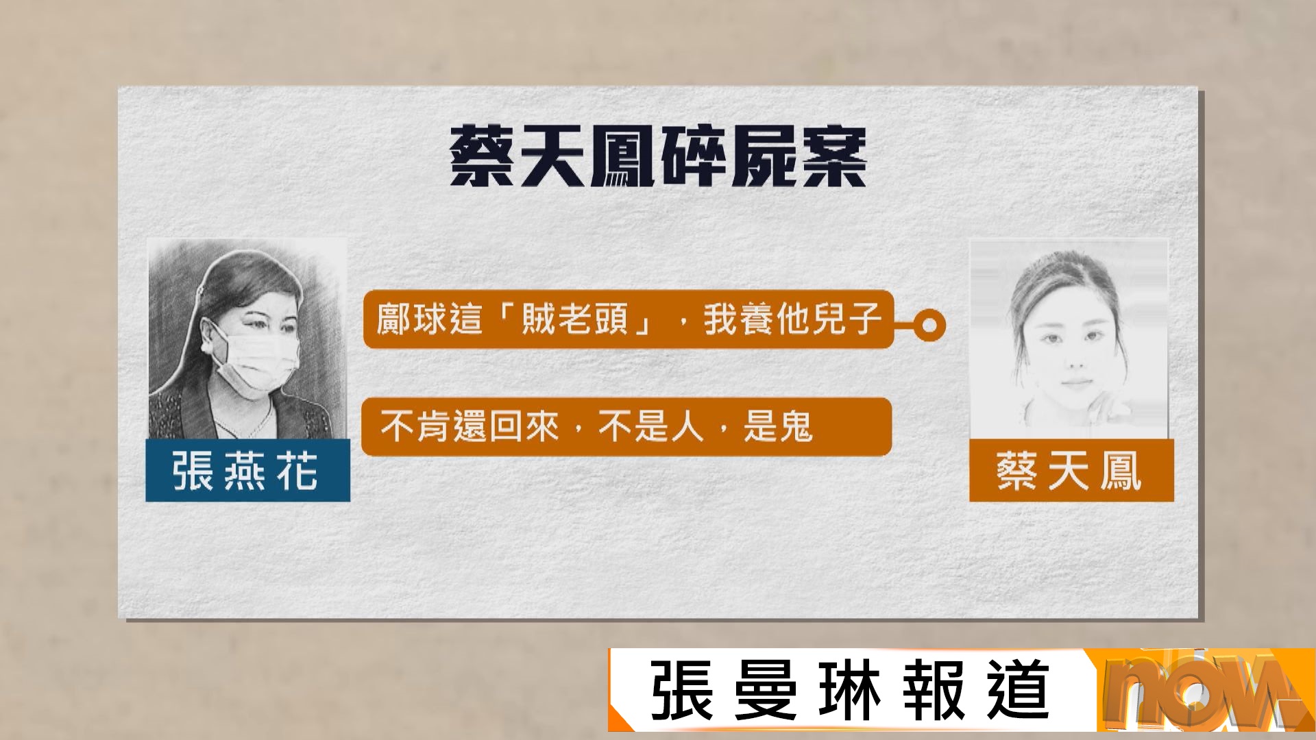 蔡天鳳碎屍案｜張燕花庭上睹蔡天鳳最後身影淚崩　哭訴女兒善良畀錯人