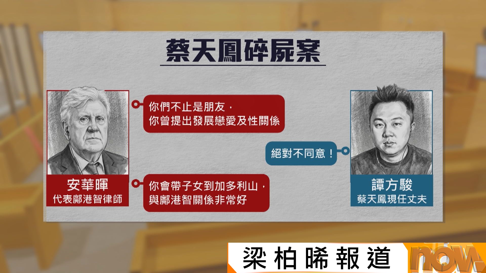 蔡天鳳碎屍案｜辯方指曾向鄺港智提出發展同性關係　譚方駿：絕不同意