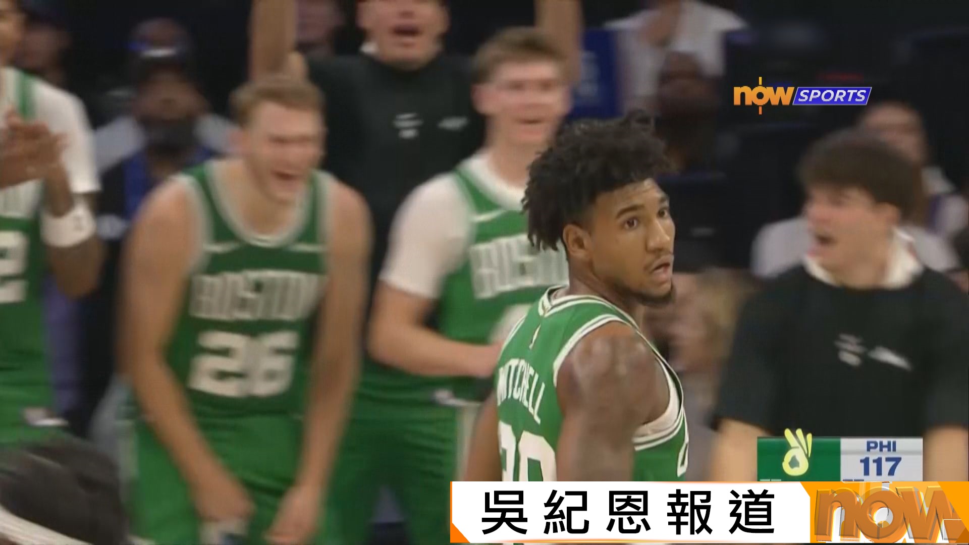 NBA季前熱身賽　塞爾特人 125:120 七六人(加時)