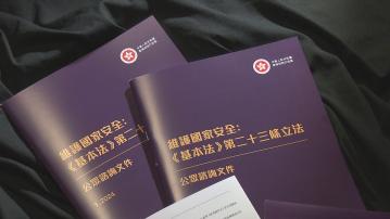 基本法23條立法展開諮詢 普通法罪行改為成文法 倡增境外干預、叛亂等罪