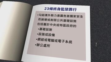 【23條三讀通過】叛國、叛亂罪可判終身監禁 披露國家秘密最高囚10年設免責辯護