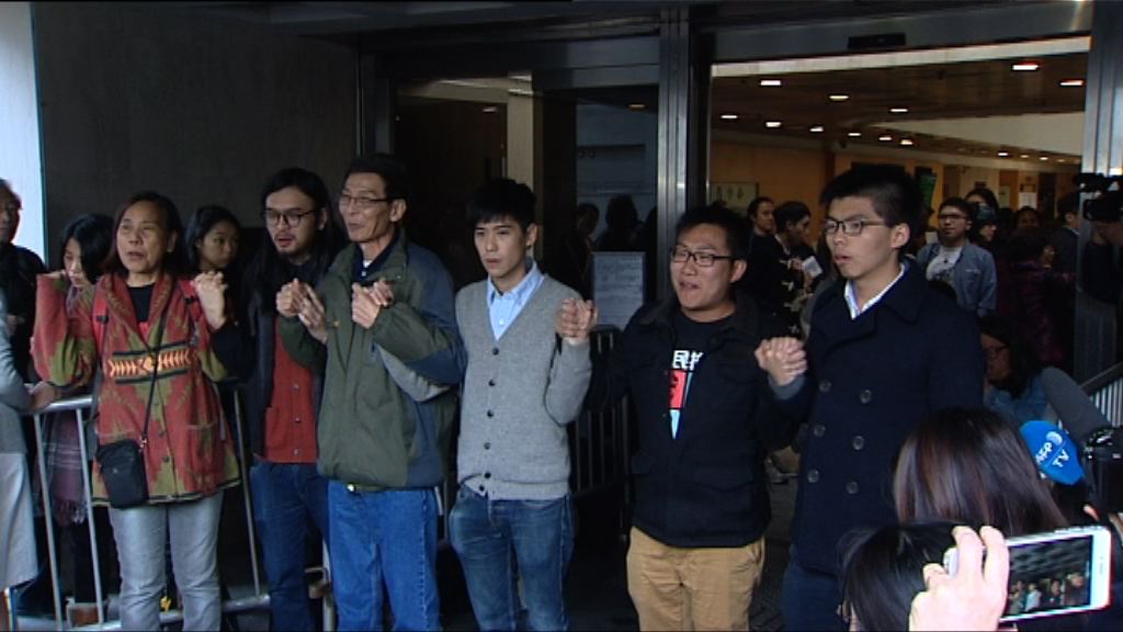 佔旺藐視法庭　黃之鋒黃浩銘判囚即時入獄