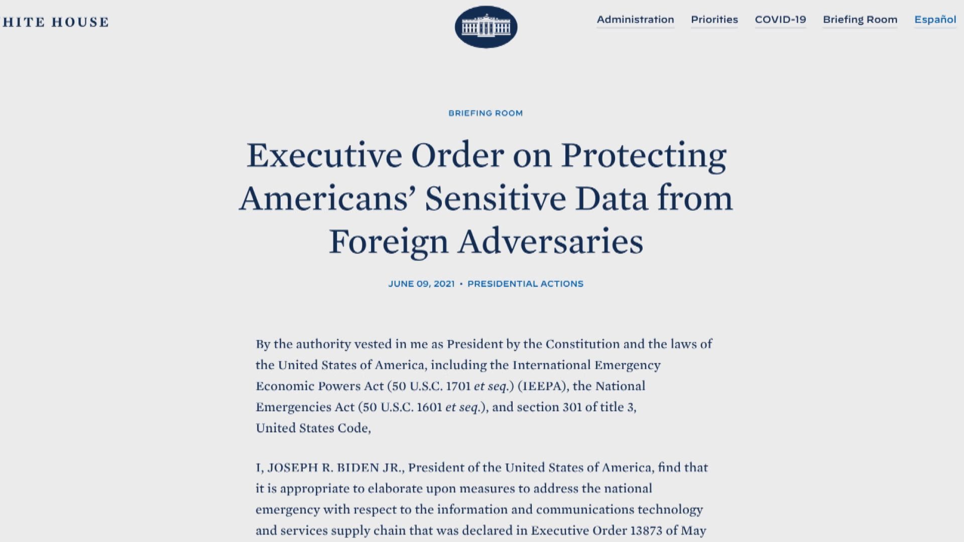 【中美角力】拜登撤WeChat、TikTok禁令有「後著」