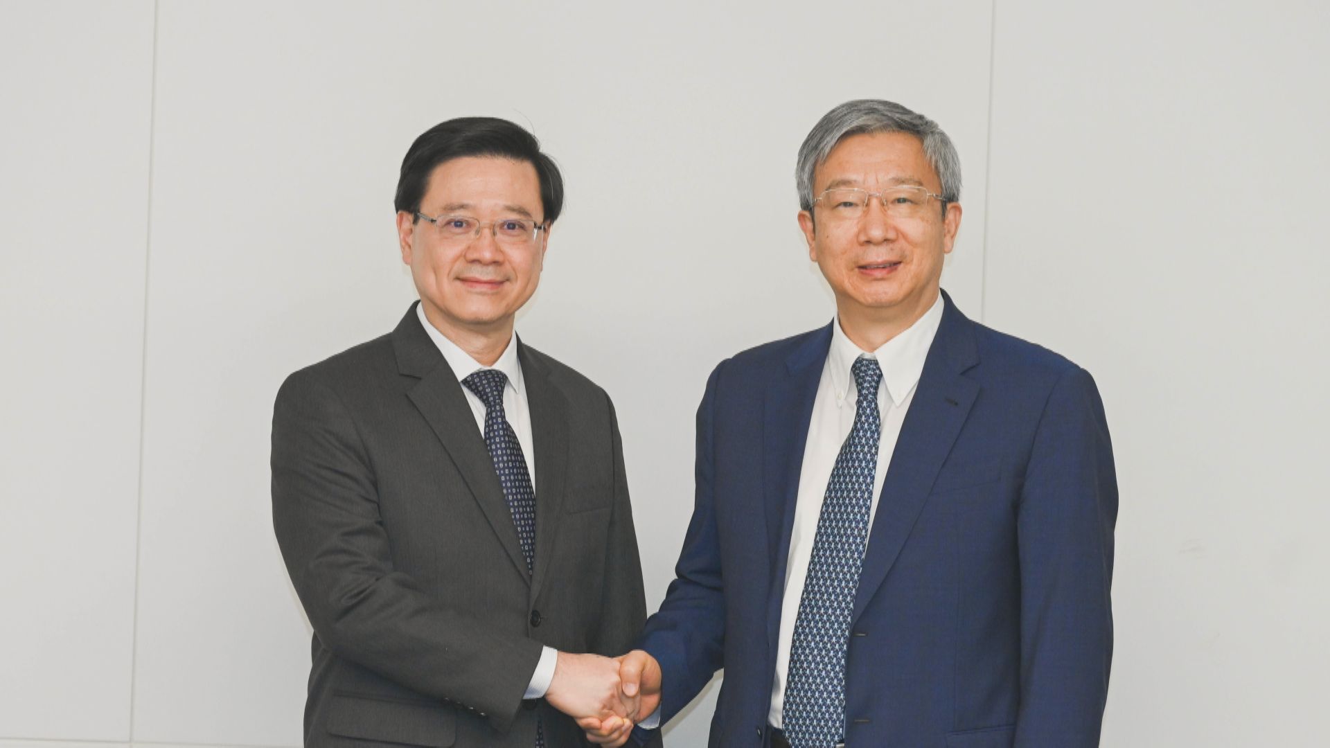 【拜會中證監】李家超跟主席易會滿會面