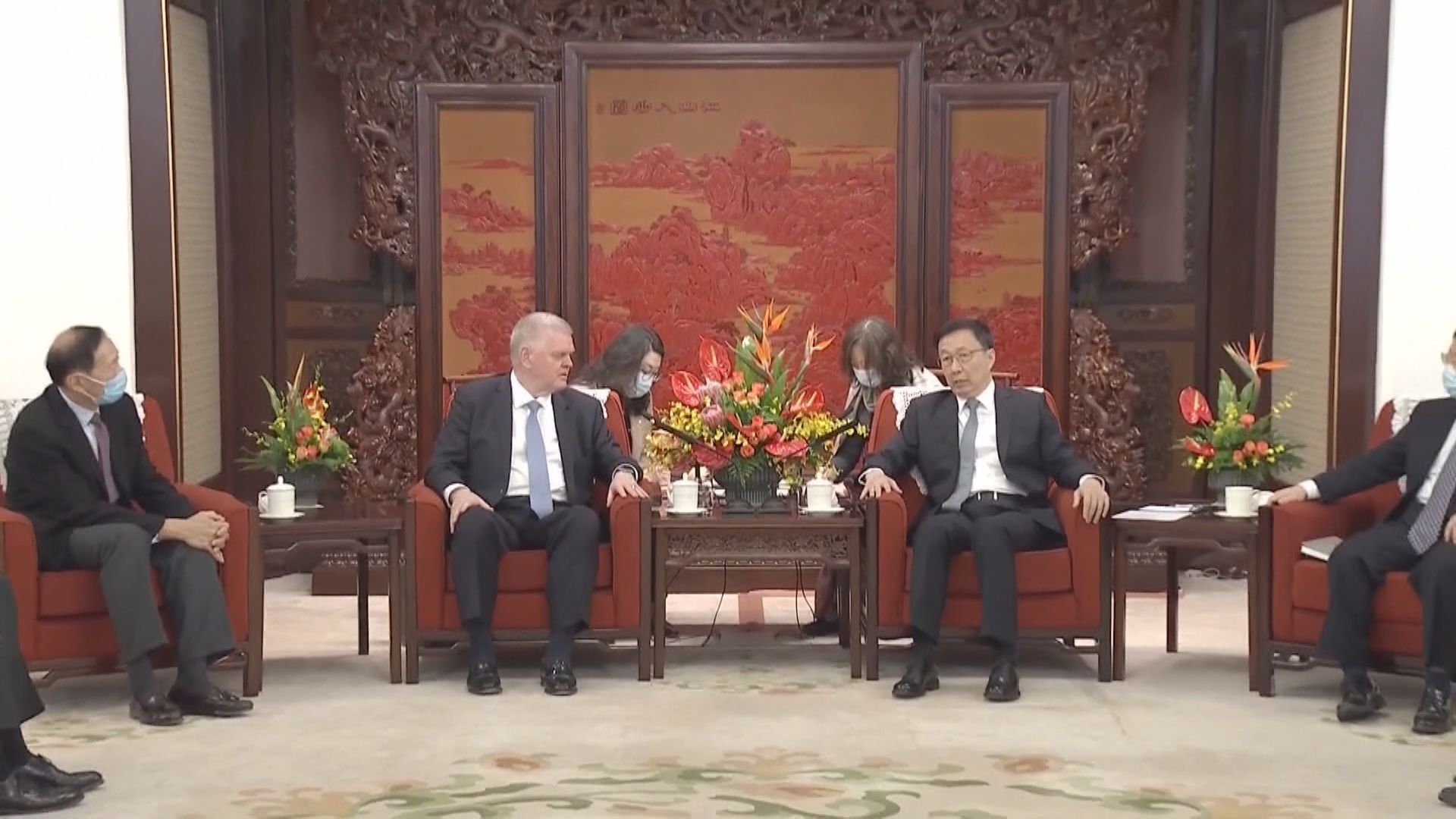 【開放金融業】郭樹清會見溫拓思傾渣打在華經營發展