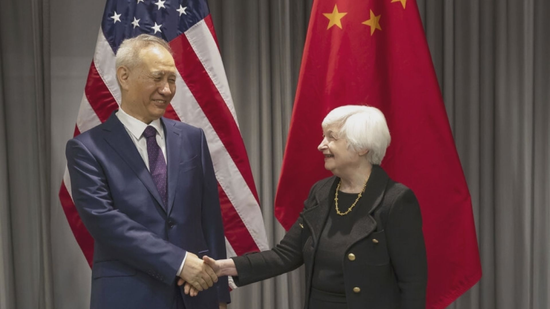 【認真溝通協調】劉鶴與耶倫瑞士會面 稱需妥善管控分歧