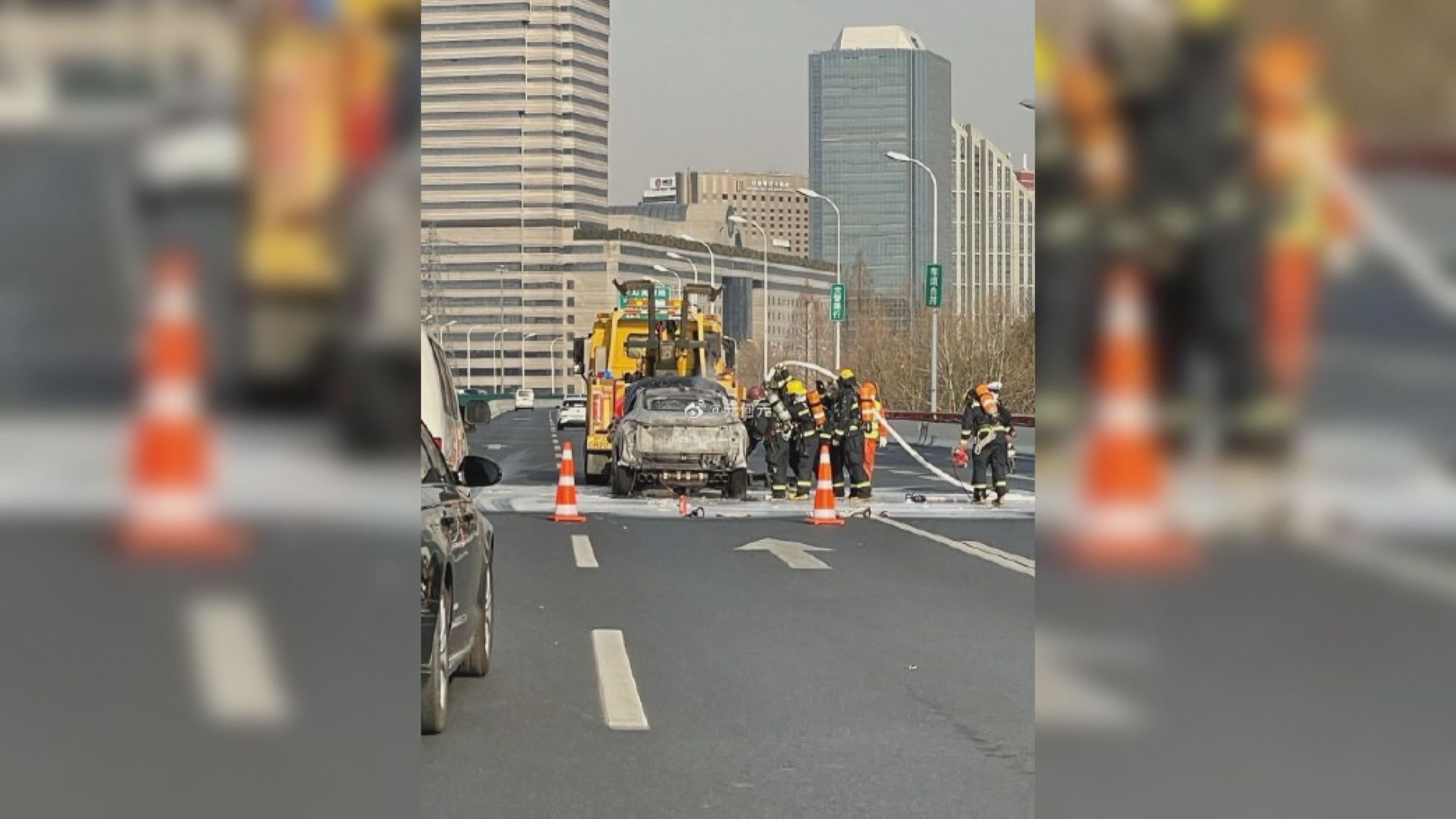 傳長汽電動車「自焚」 疑電池起火