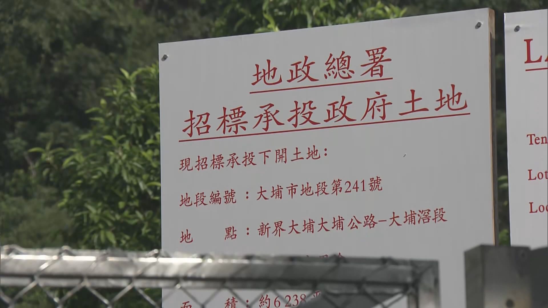 大埔公路住宅地4.51億元批出 遜預期