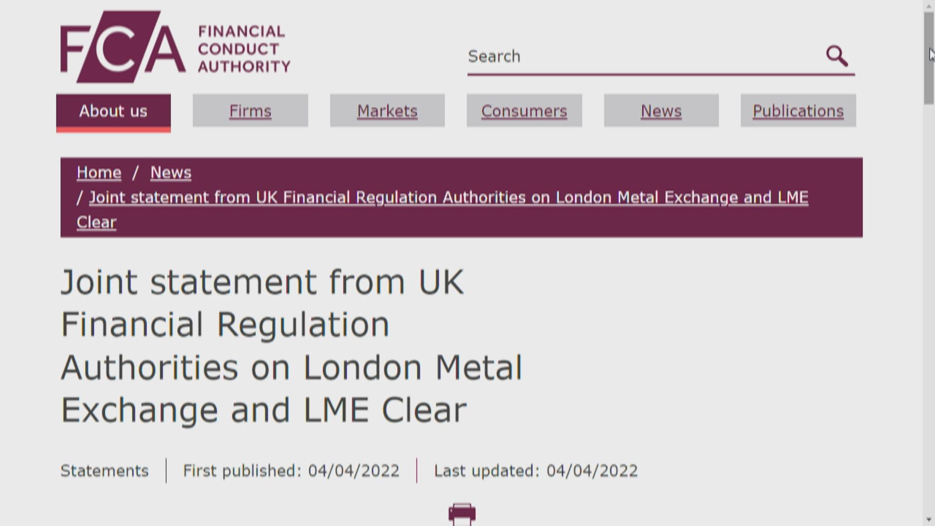 【妖鎳之亂】英監管當局委專家查LME暫停鎳交易事件