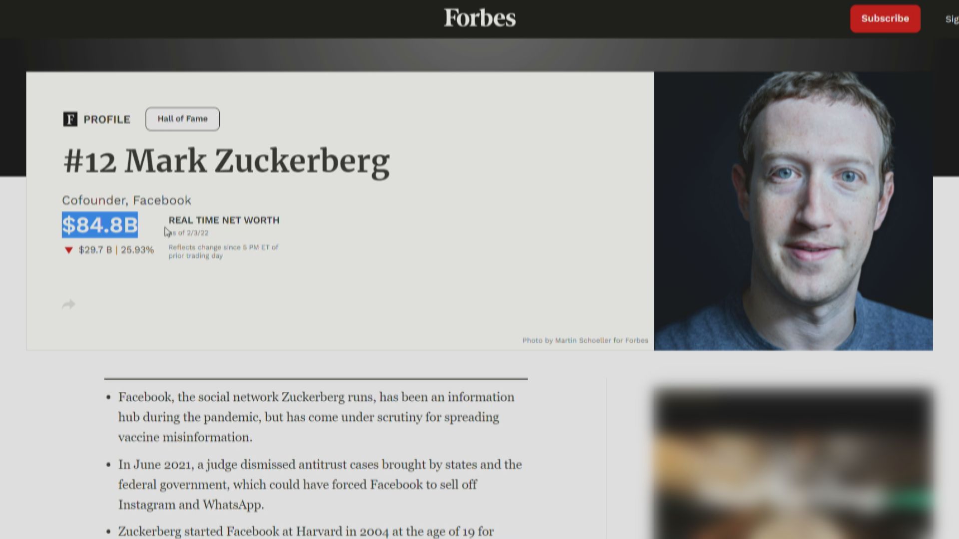 【元宇宙警號？】Meta市值蒸發逾2000億美元 朱克伯格跌出全球10大富豪