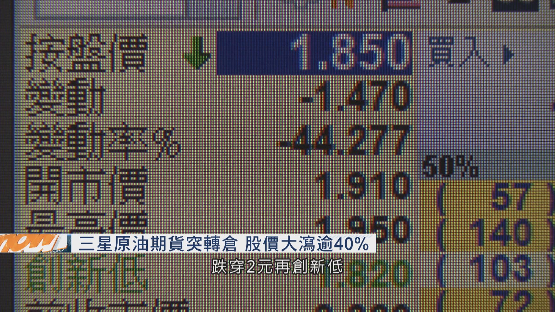 【投資損手】三星原油期貨ETF提早轉倉 股價急挫