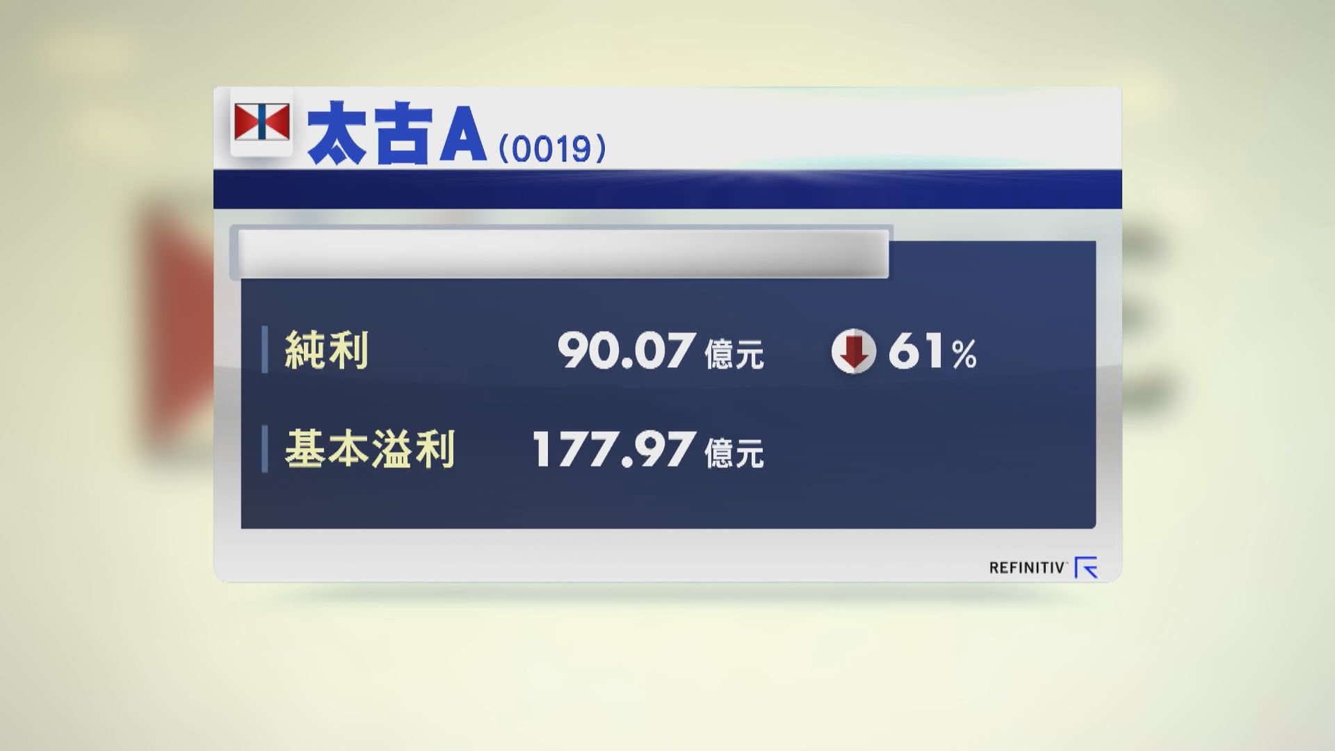 【疫情持續】太古：今年上半年錄得經常性虧損