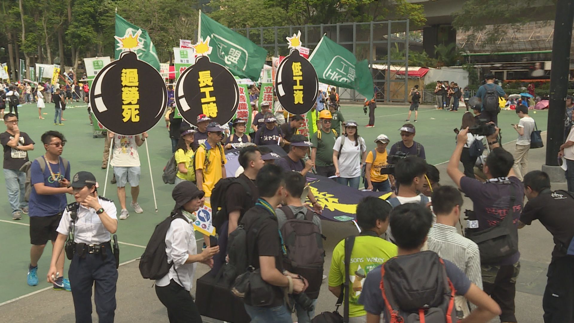 前職工盟成員申辦五一遊行　暫未獲批不反對通知書