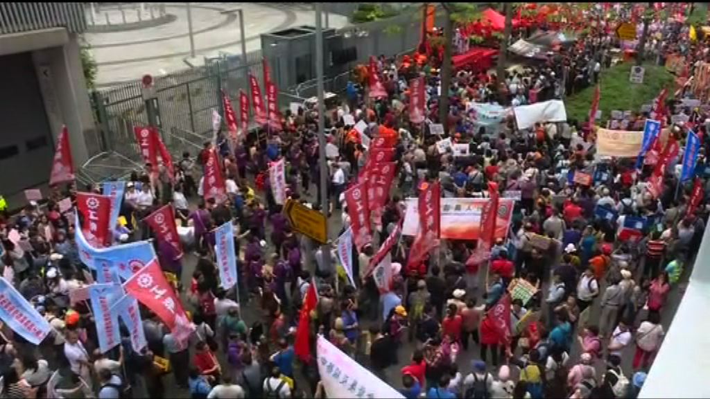 工聯會稱近2900人參與五一遊行