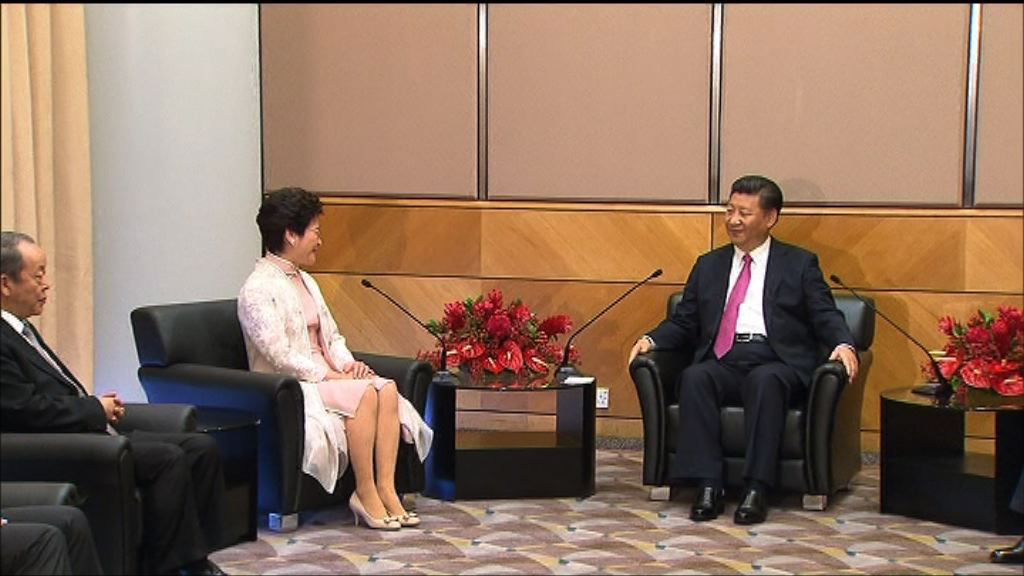 習近平接見林鄭月娥