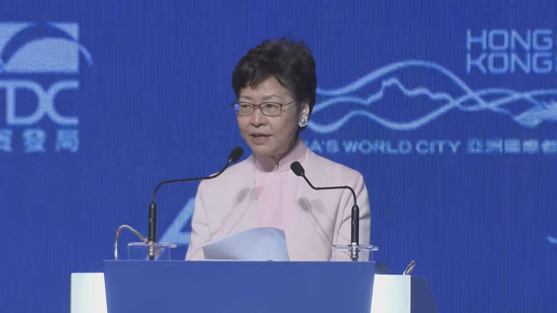 林鄭：港金融體系無受衝擊　相信能重新凝聚社會