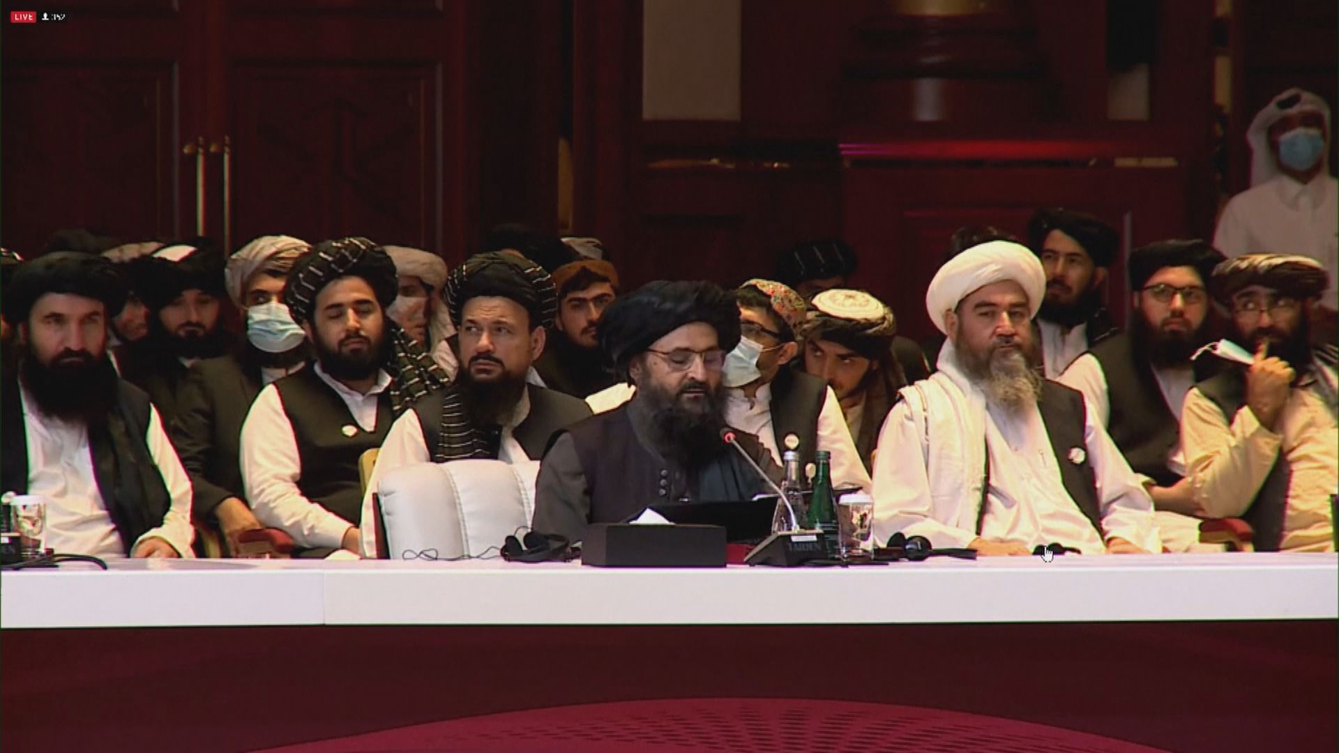 阿富汗政府和塔利班舉行首次和談