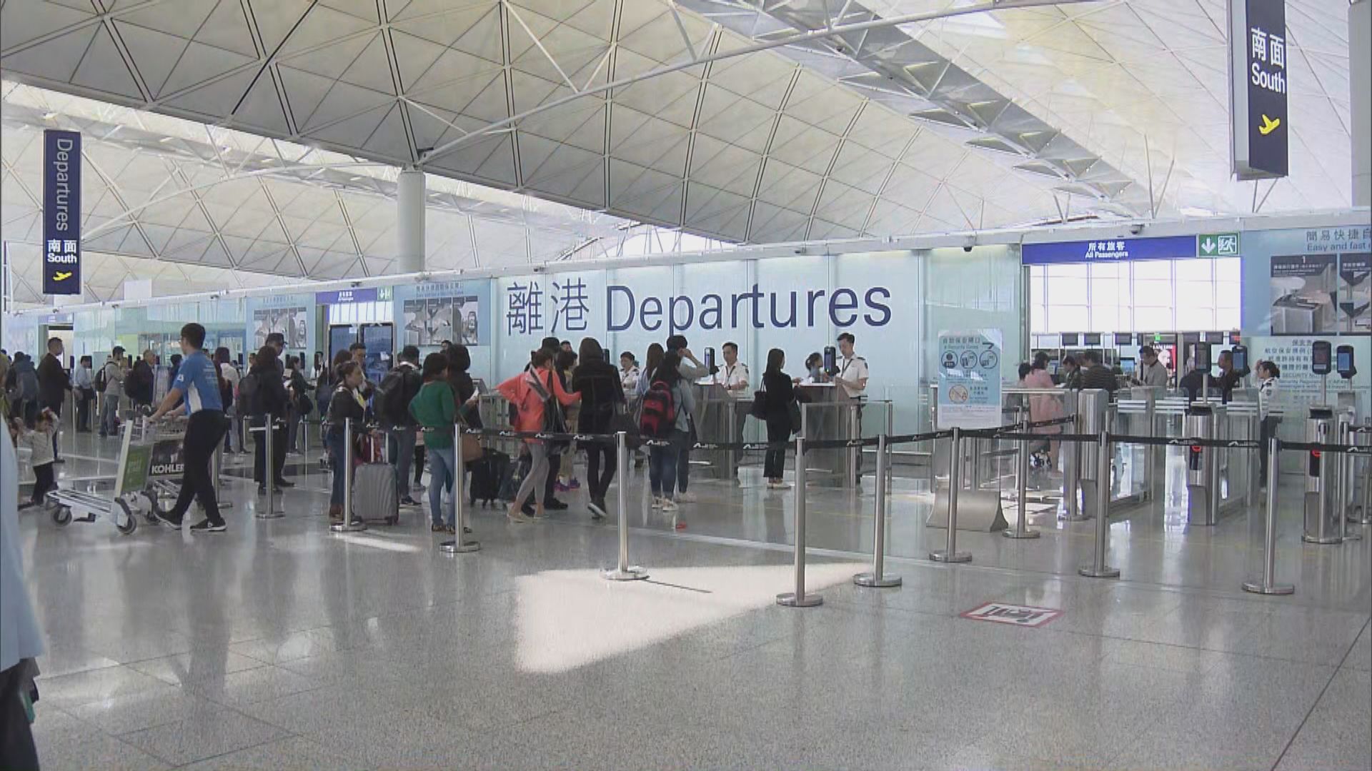 機場二月客運量按年大幅下跌六成八