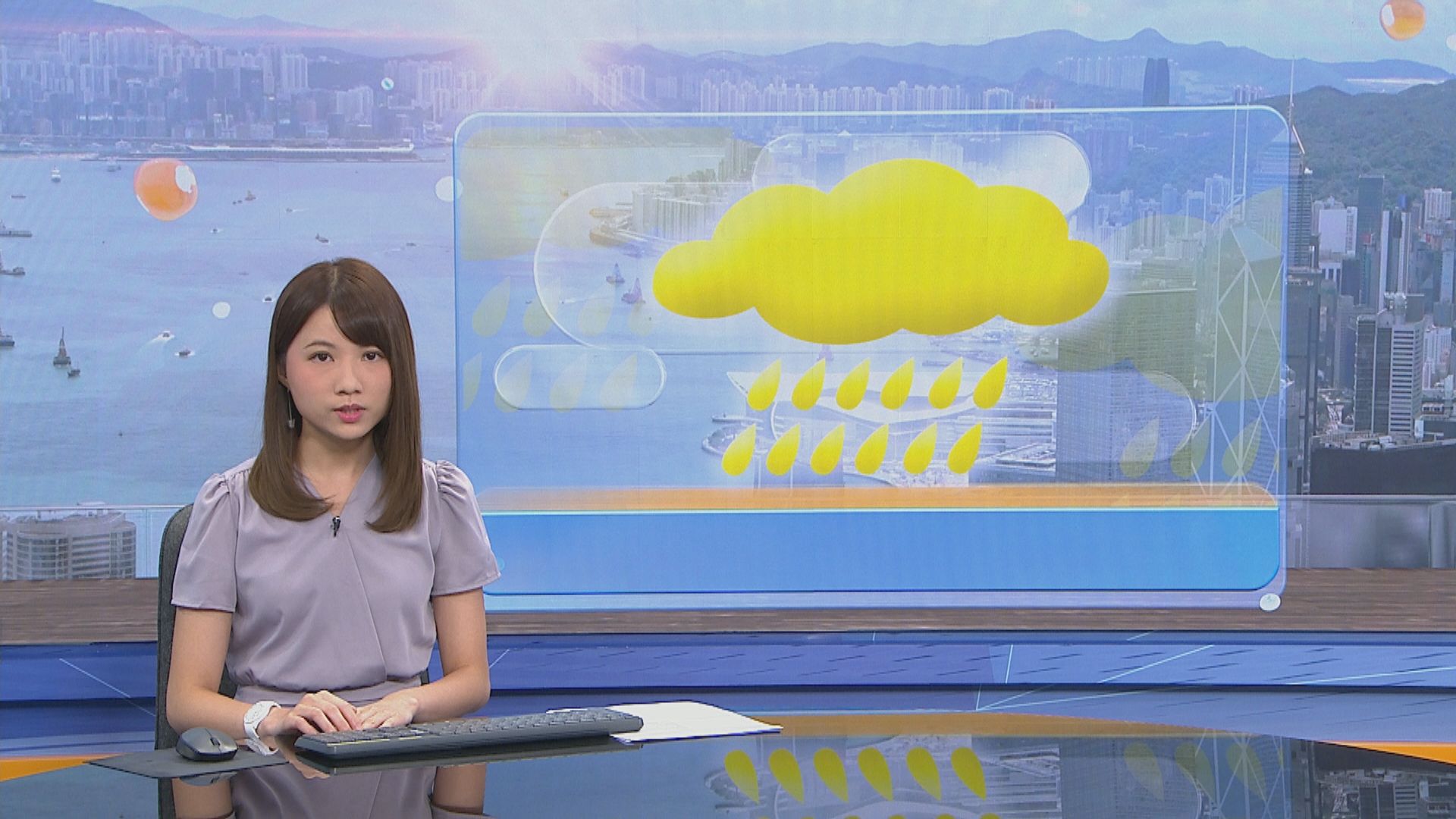 黃色暴雨警告信號現正生效