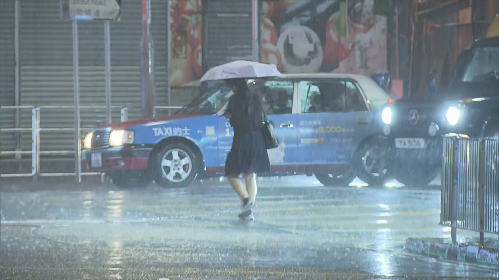 天文台一度發出黃色暴雨警告信號