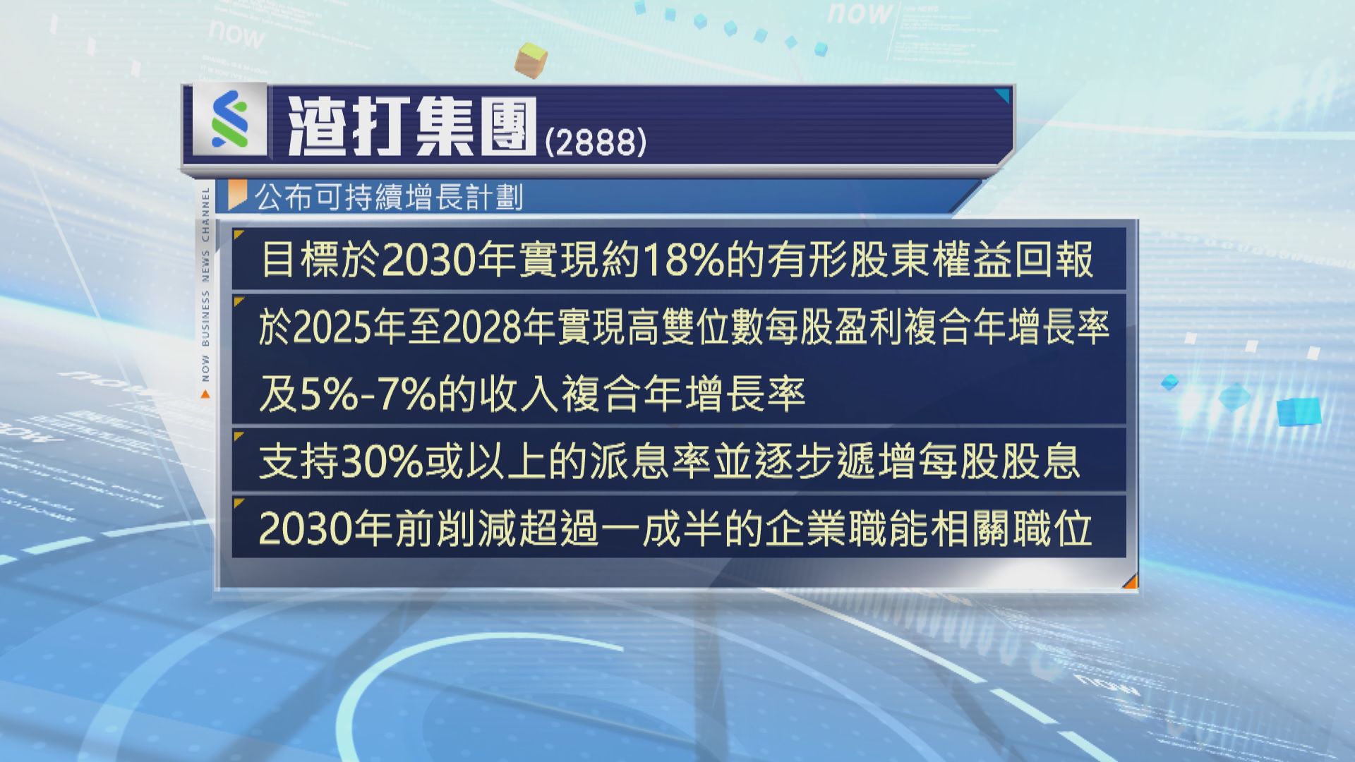 渣打集團公布可持續增長計劃